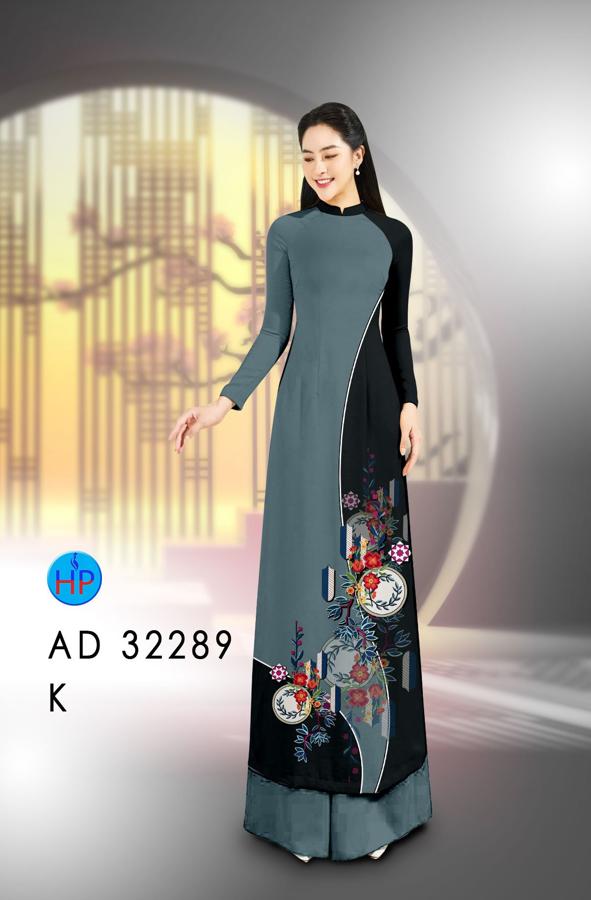 Vải Áo Dài Hoa In 3D AD 32289 16